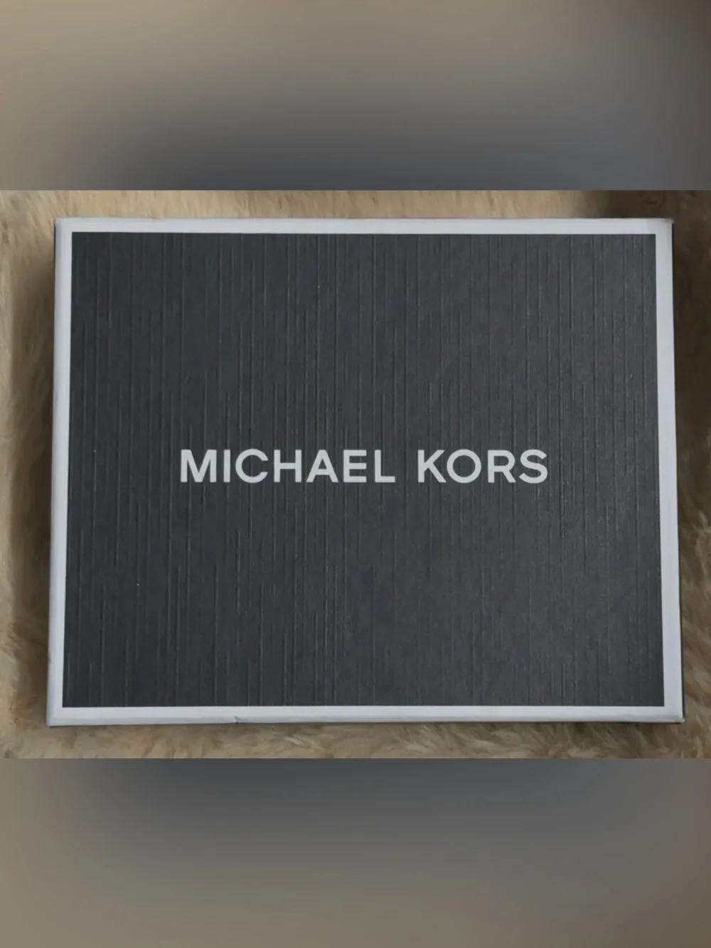 Michael Kors Men's Black, Brown, and Dark Blue MK Signature Billfold Wallet